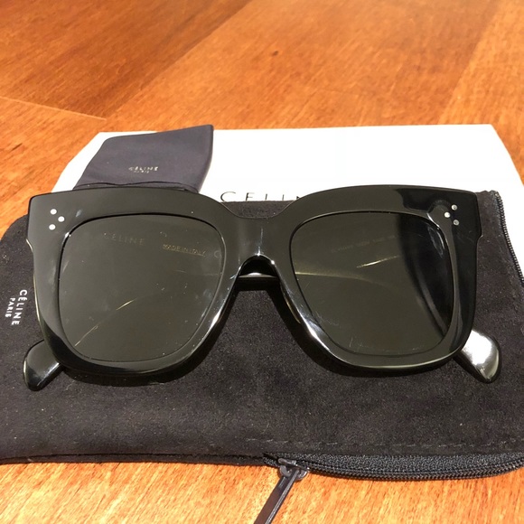Celine Kim oversized black square sunglasses - Picture 6 of 8